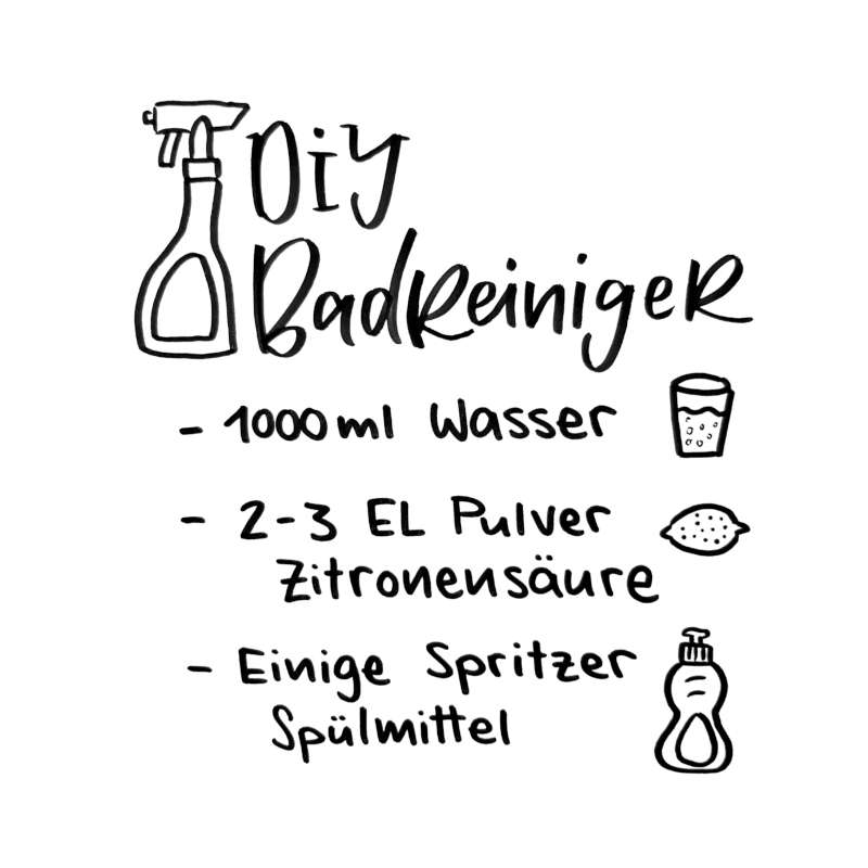 Rezept für DIY Badreiniger